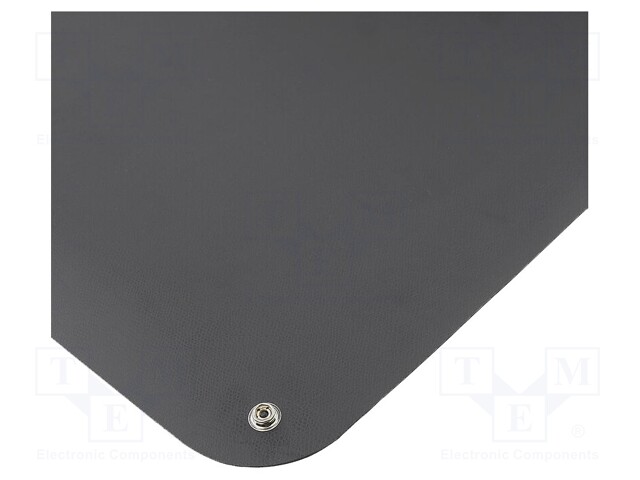 Bench mat; ESD; L: 610mm; W: 450mm; Thk: 1.5mm; black