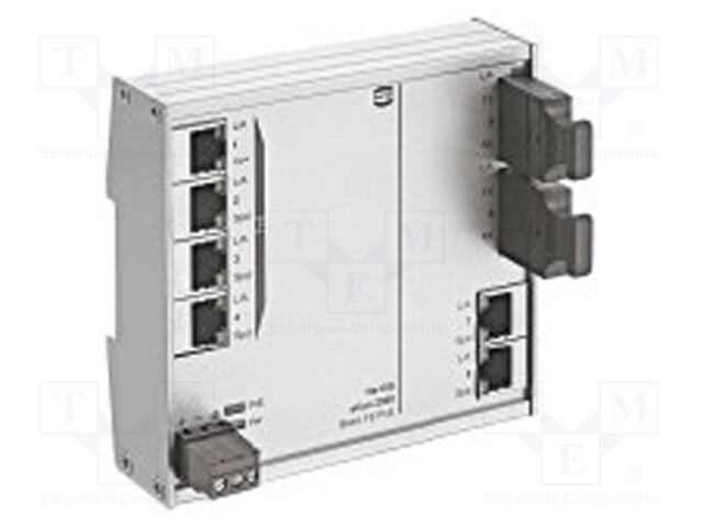 Industrial module: switch Ethernet; unmanaged; 9÷60VDC; RJ45,SC
