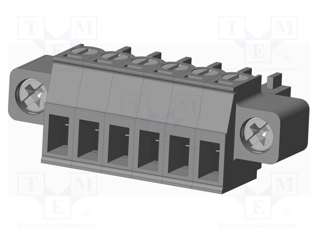 Connector: pluggable terminal block; plug; female; straight; grey