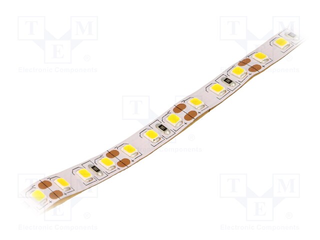 LED tape; white warm; LED/m: 120; SMD; 2835; 12V; W: 8mm; 120°; D: 2mm