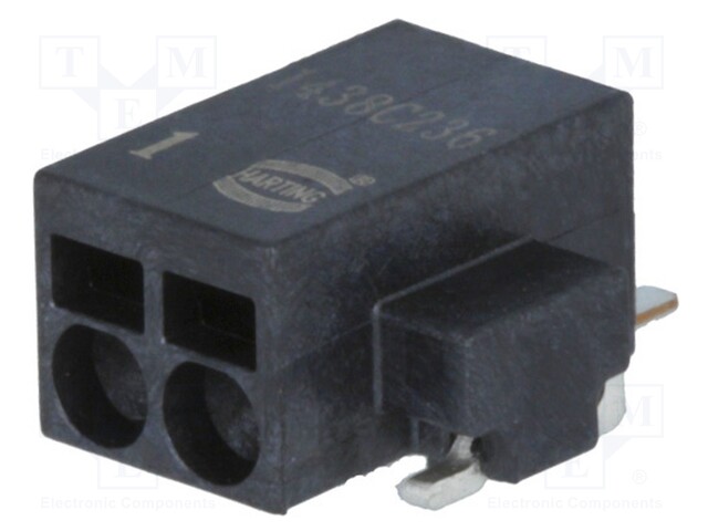 Connector: wire-board; female; PIN: 2; 2.54mm; Series: har-flexicon