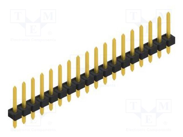 Connector: pin strips; pin header; male; PIN: 18; 2.54mm; THT; 1x18