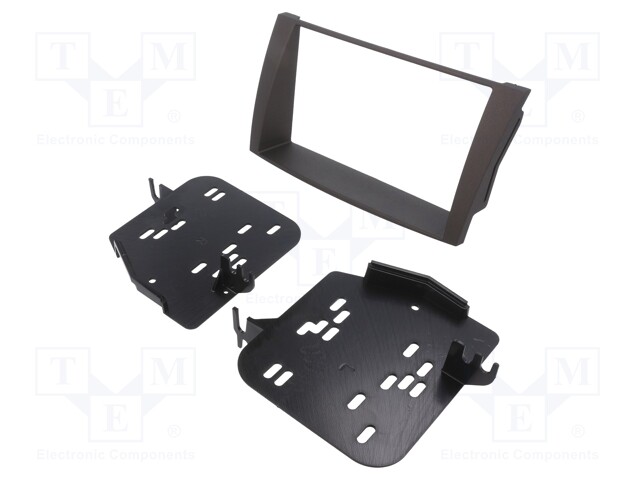 Radio mounting frame; Hyundai; 2 DIN; black