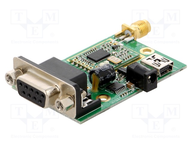 Module: RF; FM transceiver; FSK; 868MHz; RS232; 2.4÷3.6VDC; -117dBm