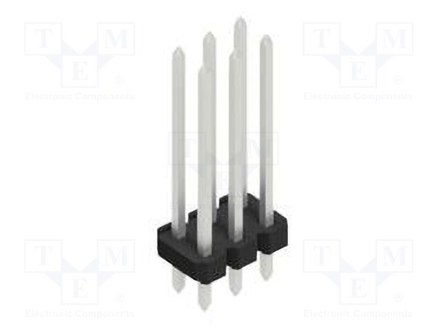 Connector: pin strips; pin header; male; PIN: 6; 2.54mm; THT; 2x3