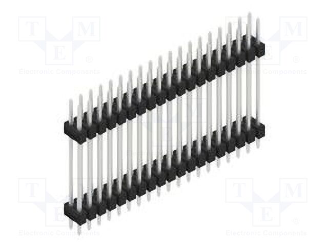 Connector: pin strips; pin header; male; PIN: 38; 2.54mm; THT; 2x19