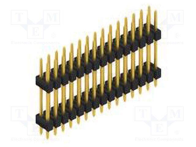 Connector: pin strips; pin header; male; PIN: 30; 2.54mm; THT; 2x15
