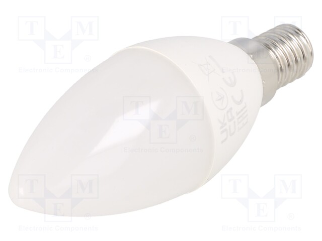 LED lamp; neutral white; E14; 230VAC; 5W; 180°; 4000K; 3pcs.