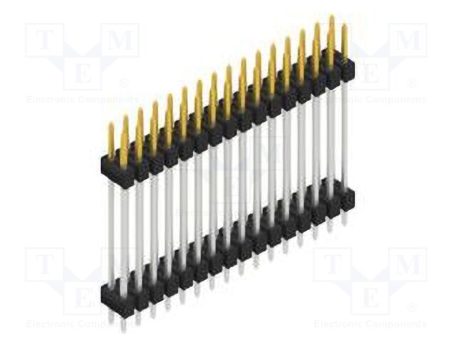 Connector: pin strips; pin header; male; PIN: 32; 2.54mm; THT; 2x16