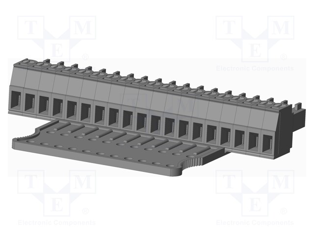 Connector: pluggable terminal block; plug; female; straight; grey