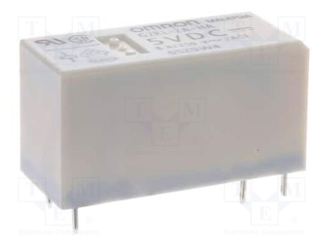 Relay: electromagnetic; DPST-NO; Ucoil: 5VDC; Icontacts max: 8A