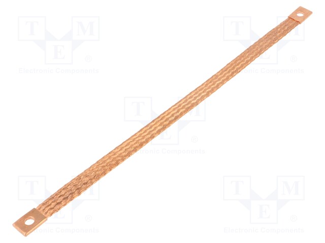 Braids; tape; 10mm2; Ø1: 7mm; Ø2: 7mm; L: 300mm