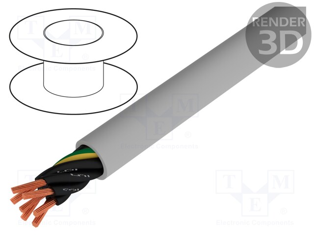 Wire; stranded; Cu; ÖLFLEX® CLASSIC 110; 7G0,5mm2; unshielded