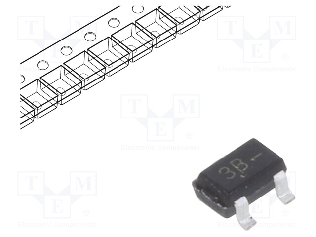 Transistor: PNP; bipolar; 65V; 100mA; 300mW; SOT23