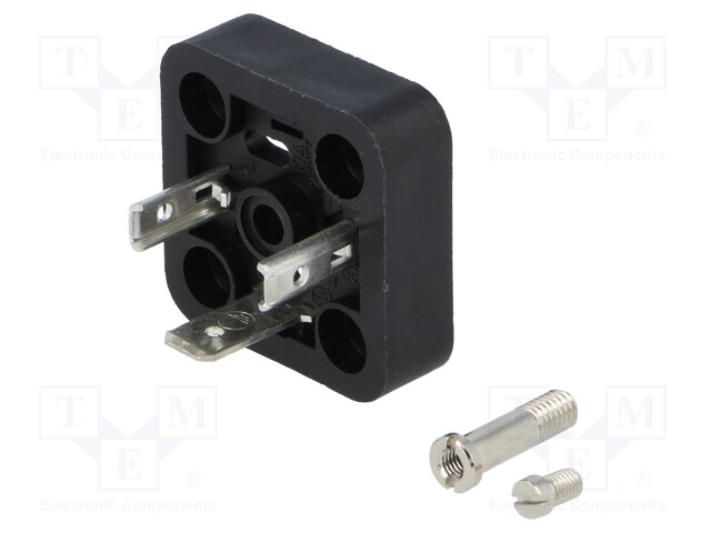 Connector: valve connector; socket; form A; 18mm; male; PIN: 3; 16A