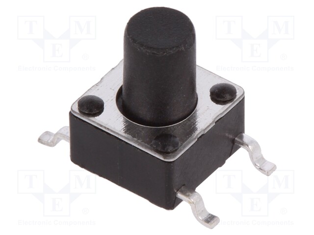 Microswitch TACT; SPST-NO; Pos: 2; 0.05A/12VDC; SMT; none; 1.6N