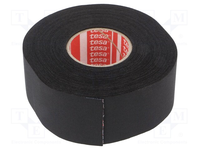 Fabric tape; PET wool; W: 38mm; L: 25m; black