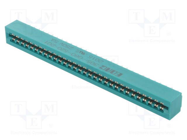 Card edge; PIN: 60; soldered; on PCBs; 3.96mm; Series: 305