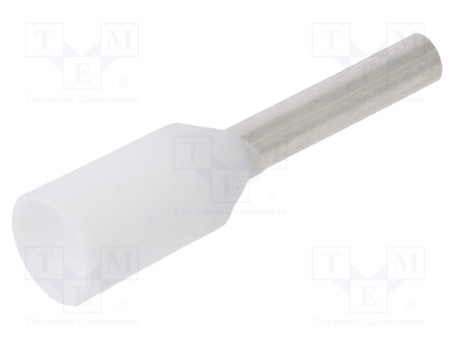 Tip: bootlace ferrule; insulated; 0.5mm2; 6mm; tinned; crimped