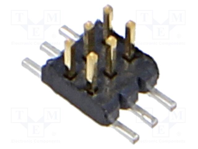 Connector: PCB to PCB; male; PIN: 6; 1mm; FTM; gold flash; SMT; 3.1A
