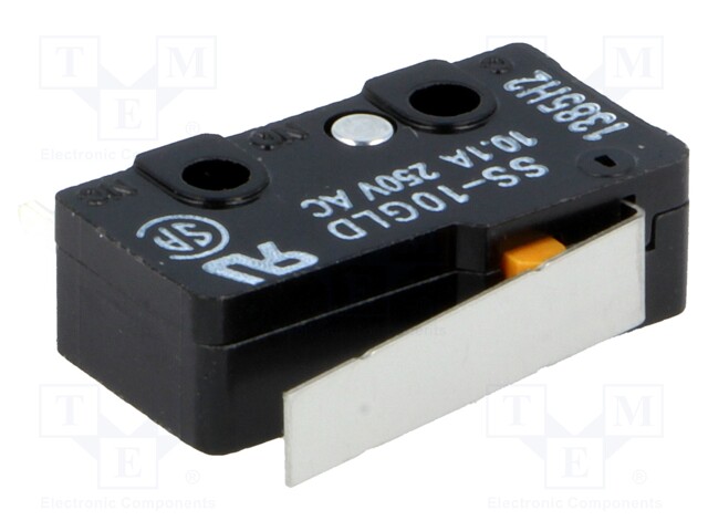 Microswitch SNAP ACTION; with lever; SPDT; 10A/250VAC; ON-(ON)