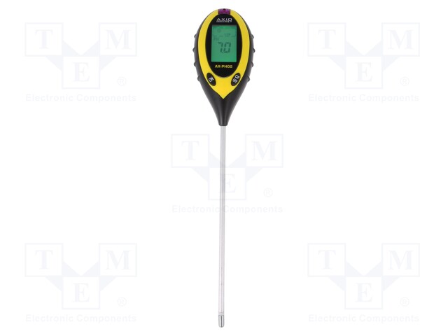 PH meter; LCD,with a backlit; 3,5÷9,0pH; Dim: 122x63x36mm; 73g