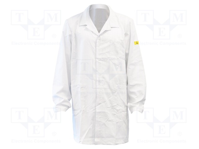 Coat; ESD; XL; EN 61340-5-1; cotton,polyester,conductive fibers