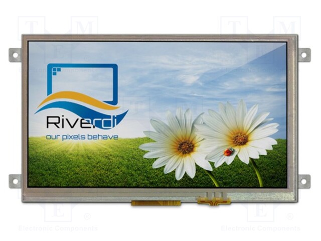 Display: TFT; 7"; 800x480; Illumin: LED; Dim: 165.6x100.6x12mm