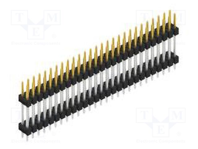 Connector: pin strips; pin header; male; PIN: 54; 2.54mm; THT; 2x27