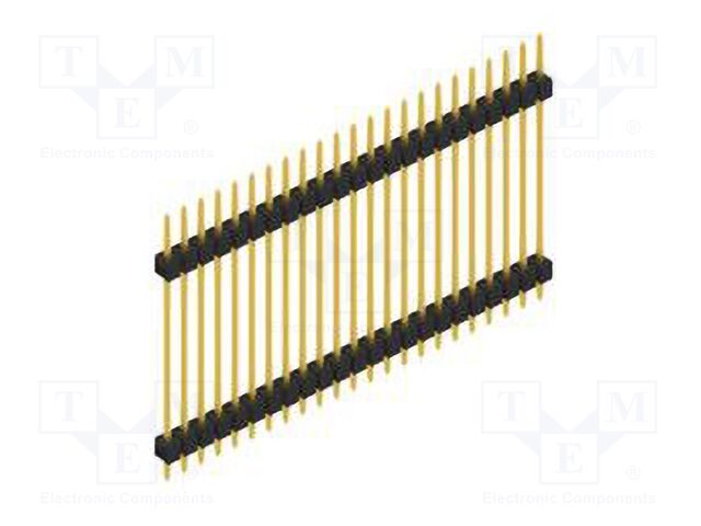 Connector: pin strips; pin header; male; PIN: 23; 2.54mm; THT; 1x23