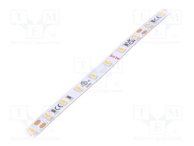 LED tape; white warm; 24V; LED/m: 70; 8mm; IP20; 120°; 4.8W/m; 96lm/W