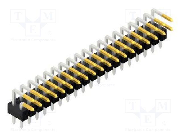 Connector: pin strips; pin header; male; PIN: 38; 2.54mm; THT; 2x19