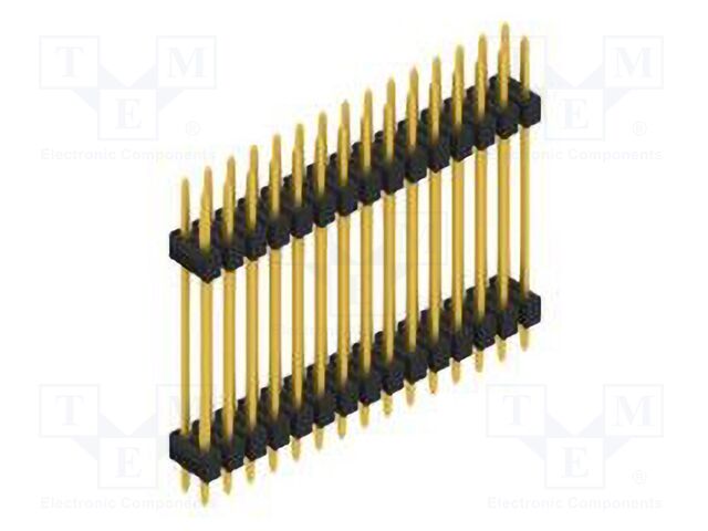 Connector: pin strips; pin header; male; PIN: 30; 2.54mm; THT; 2x15