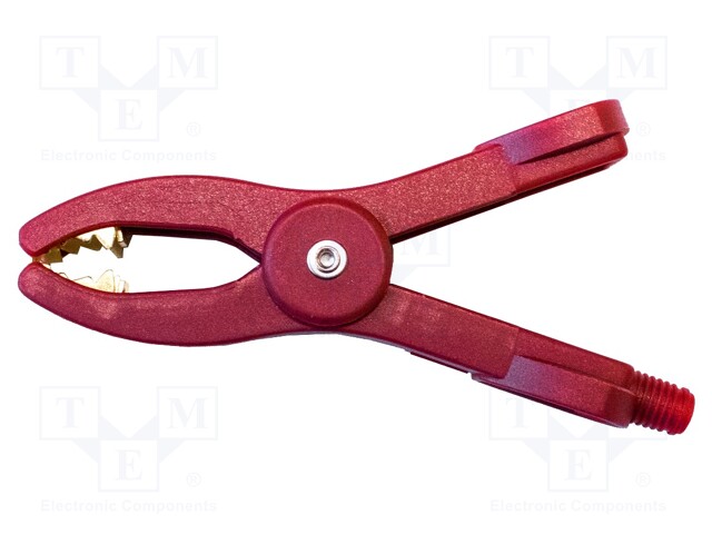Red; 50A; Test acces: Kelvin crocodile clip; Contacts: brass
