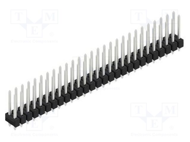 Connector: pin strips; pin header; male; PIN: 54; 2.54mm; THT; 2x27