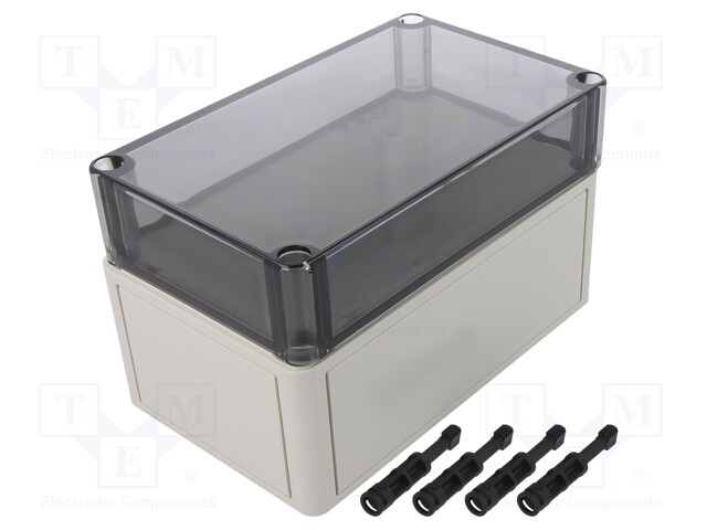 Enclosure: multipurpose; X: 110mm; Y: 180mm; Z: 111mm; TK PS; grey