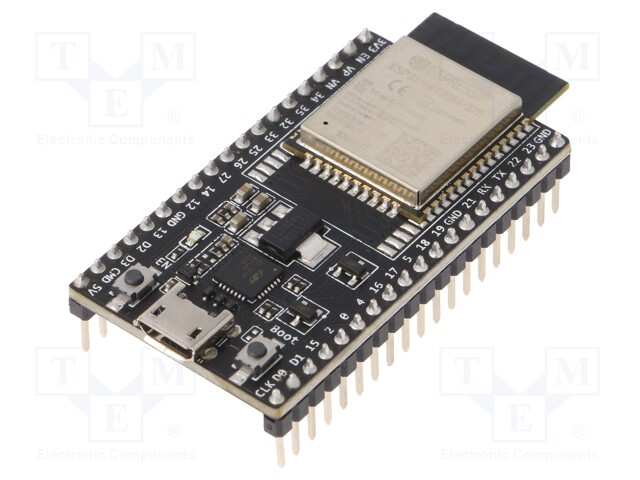 Module: development kit; USB micro,pin strips; Flash: 4MB