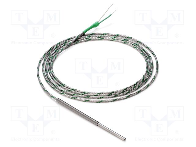 Sensor: temperature; Pt100; cl.B; Body dim: Ø6x50mm; Leads: lead x3