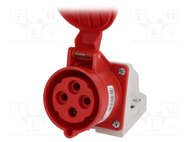 Connector: AC supply 3-phase; socket; female; 32A; 400VAC; IP44