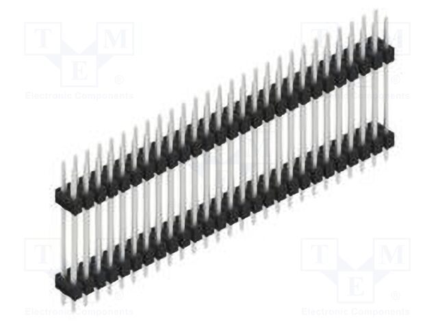 Connector: pin strips; pin header; male; PIN: 54; 2.54mm; THT; 2x27