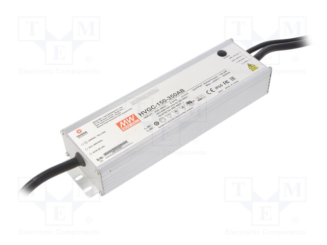 Power supply: switched-mode; LED; 149.8W; 42÷428VDC; 210÷350mA