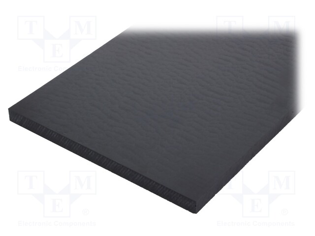 Sheet; Dim: 300x500mm; D: 30mm; black; Production process: extruded