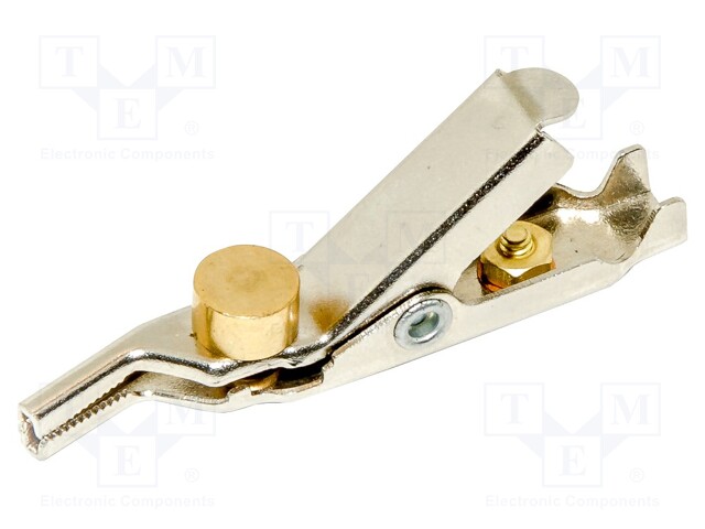 Crocodile clip; Grip capac: max.25.4mm; Overall len: 59.4mm