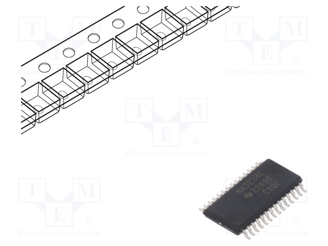 IC: interface; transceiver; full duplex,RS232; 250kbps; TSSOP28