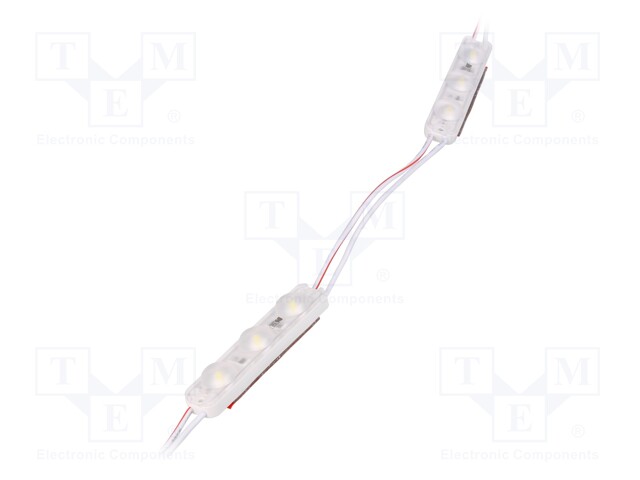 LED; white cold; 6500K; 155lm; 170°; No.of diodes: 3; 12V; 160lm/W