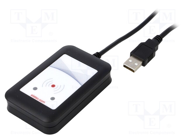 RFID reader; 4.3÷5.5V; USB; antenna; Range: 100mm; 88x56x18mm; ABS