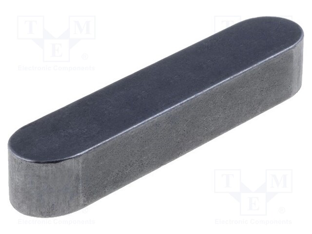 Parallel key; DIN: 6885; Mat: carbon steel; W: 4mm; H: 4mm; L: 10mm