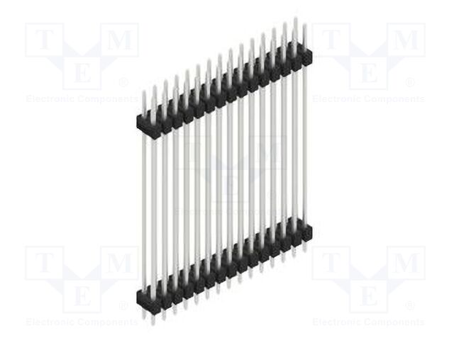 Connector: pin strips; pin header; male; PIN: 30; 2.54mm; THT; 2x15