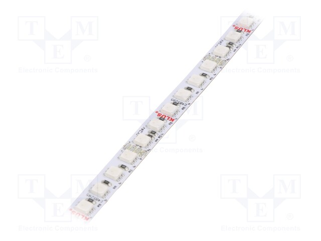 LED tape; RGB; 24V; LED/m: 120; 8mm; IP20; 120°; 7W/m; Thk: 2.5mm