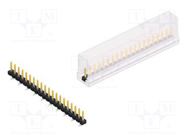 Connector: pin strips; pin header; male; PIN: 20; 2.54mm; SMT; 1x20